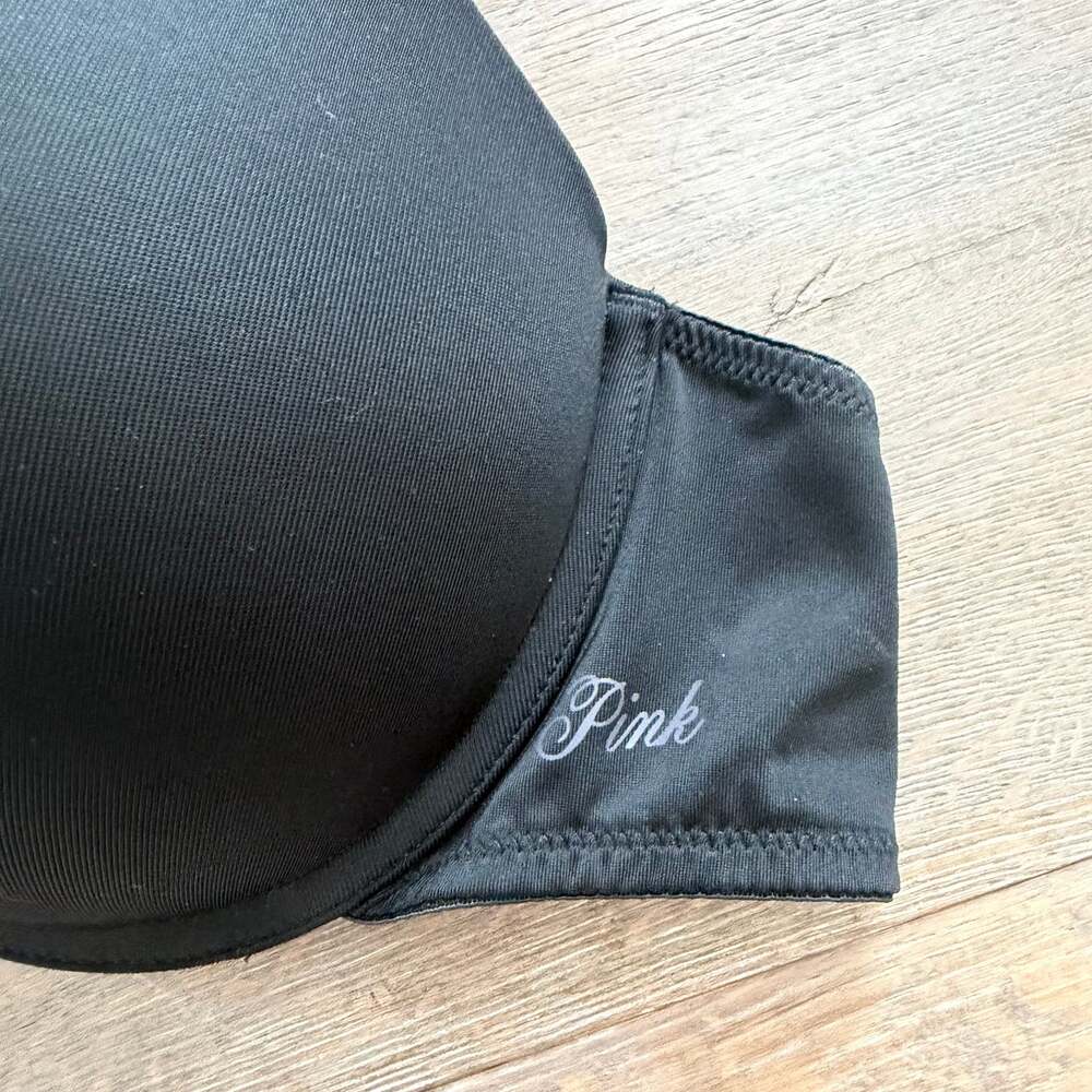 PINK Victoria's Secret Wear Everywhere Push-Up Bra Black 36B - Picture 2 of 10
